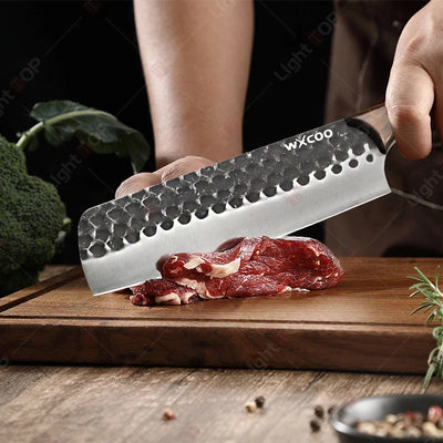 Stainless Steel Kitchen Knife Forged Kitchen Chef's Knife Meat Cleaver Kitchen Slicing Knife Bone Chopper Fruit Vegetable Cutter