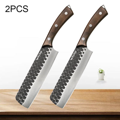 Stainless Steel Kitchen Knife Forged Kitchen Chef's Knife Meat Cleaver Kitchen Slicing Knife Bone Chopper Fruit Vegetable Cutter