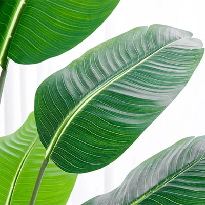 Artificial Plants Large Tropical Palm Tree Fake Banana Plants Leaves Real Touch Plastic Monstera For Home Garden Party Decor Ivy