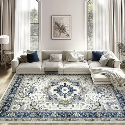 VIKAMA Bohemian style Large living room floor mat bedroom bed rug Master bedroom retro Nordic Persian national style