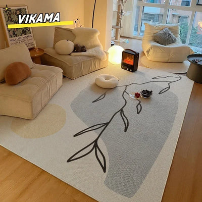 Modern simple living room fully covered carpet sofa tea table wear-resistant anti-slip easy care imitation cashmere carpet