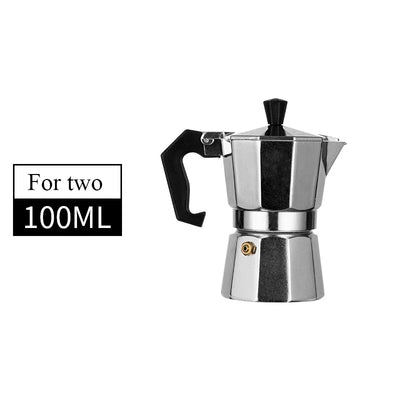 150 300 600 Aluminum Moka Pot with Electric Burner Stove Top Coffee Maker Espresso Percolator Mocha Kettle Heater Home Household