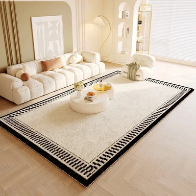 Imitation cashmere cream style living room sofa coffee table rug winter thick bedside blanket bedroom floor mat