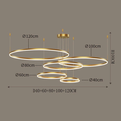 Nordic modern led living room chandelier Study Ring bedroom Dining Room Home decor chandelier Interior lighting