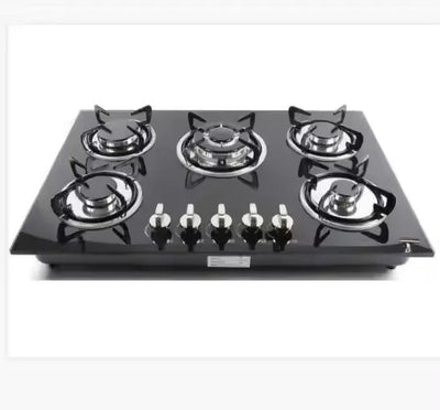 5 burners glass top gas stove gaziniere plaque a gaz estufa de gas stove gas part cuisinieresin gaz