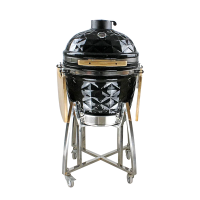 Design New Green Egg BBQ 22 Ceramic 26 inch Built-In Steel Outdoor Charcoal Smoker Grill for Garden Patio