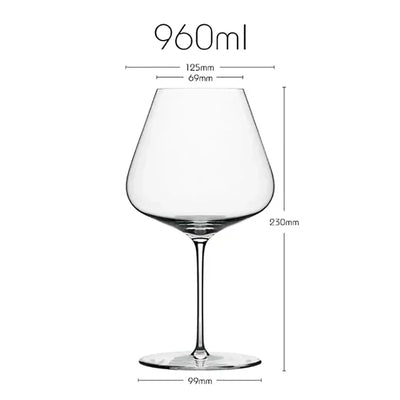 Burgundy Bordeaux Style Upscale Banquet Party Wine Glass Extremely Thin Masterly Craft Perfect Flawless Classics Goble Bar Tool