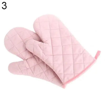 Professional Cotton Oven Mitt Heat Proof Resistant Protector Cooking Pot Kitchen Holder Glove Supplies Kitchen Bakeware