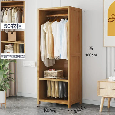 Partitions Cabinet Closet Display Nordic  Storage Modern Luxury Wardrobe Minimalist Bedroom Wooden Szafy Do Sypialni Furniture