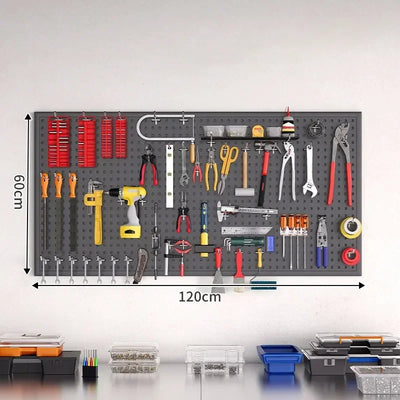 Metal Tools Wall Hole Plate Universal Wall Hanging Tool Storage Plate Portable Tool Organizer Packaging Hole Board Shelfs