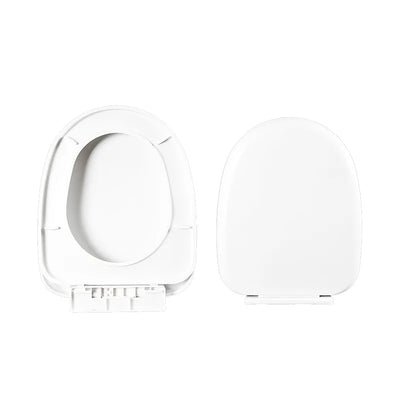 1PC Bathroom Toilet Lid Universal Slow Down Closed Toilet Seat Quick-Release Silent Cover O-Shaped Bottom Mounted Toilet Cover