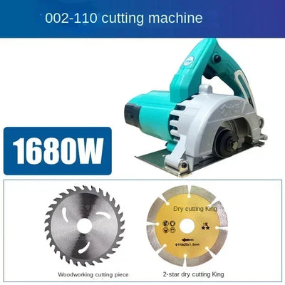 Multi function marble machine high-power portable wood tile stone water electricity special slotting cutting machine