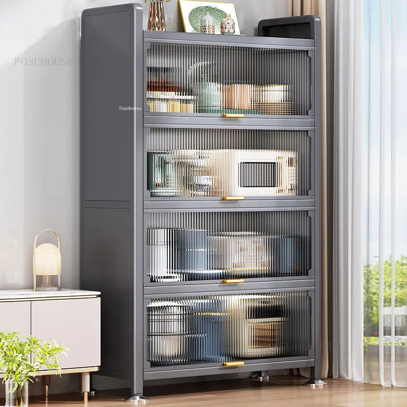 Floor Multi-layer Home Storage Cabinets Kitchen Furniture Nordic Kitchen Cabinets Rack Multi-functional Bowl Sideboard Cabinet Y