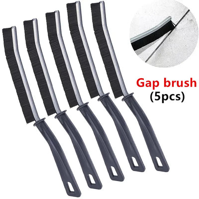 Crevice Brush Hard-Bristted Crevice Cleaning Gap Brush Tool All-Around Cleaning Tool Stiff Angled Bristles For Bathtubs Kitchen