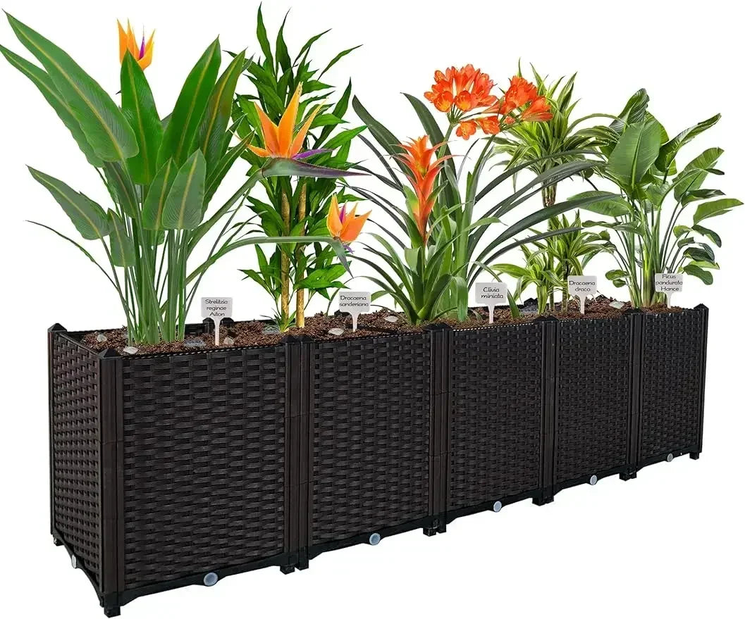 Large Planters for Outdoor Plants Raised Garden Bed Garden Boxes Outdoor Raised Planter Box Plant Pots Perfect for