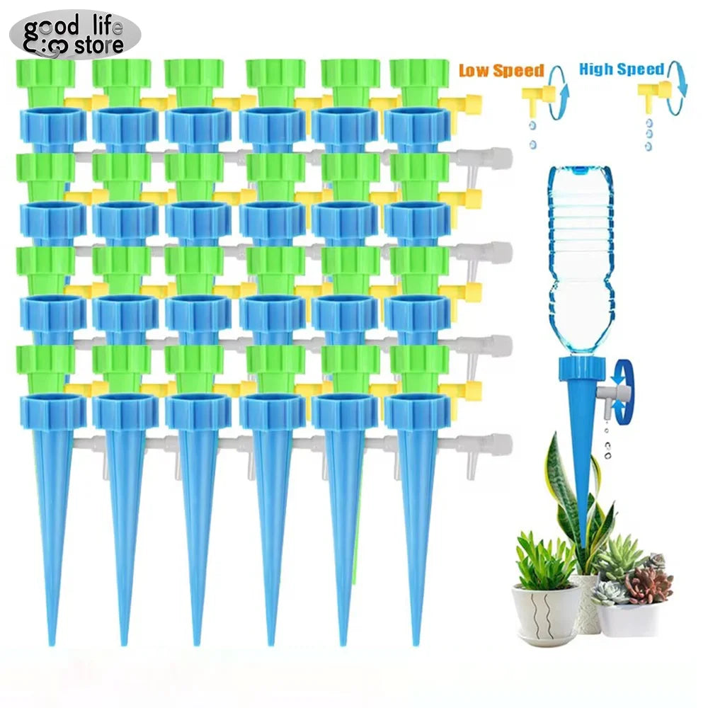 48-6-pack Self plant watering spike kit Garden adjustable automatic drip irrigation device automatic plant watering system