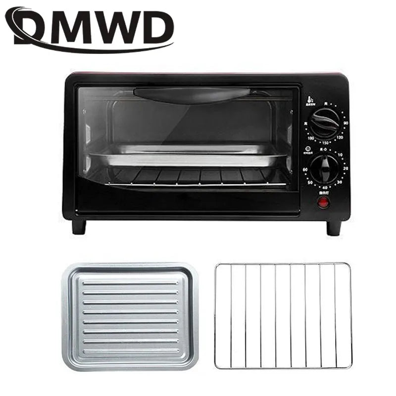 DMWD 12L Household Electric Oven Mini Multifunctional Bakery Timer Toaster Biscuits Bread Cake Pizza Cookies Baking Machine 220V