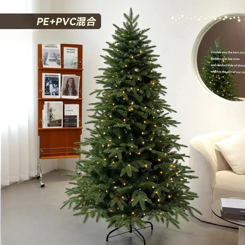 Artificial Christmas Tree PE+PVC Encryption with LED Lights Large Christmas Home Decoration New Year Christmas Tree 1.2m To 2.4m