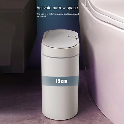 7L Trash Can Smart Sensor Trash Can Automatic Household Electronic Kitchen Trash Bin Toilet Waterproof Narrow Seam Sensor Bin