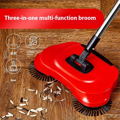 Hand Push Vacuum Cleaner Sweeper Mop and Sweep Two-in-one Multifunctional Household Hand Push Lazy Sweeper