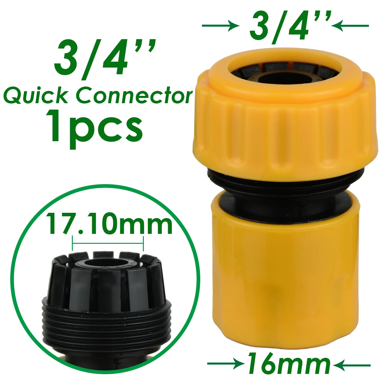 KESLA 1/2 3/4 1INCH Garden Water Hose Quick Connector Pipe Extension Coupler Fitting 25 20 16mm Repair Joint Irrigation System