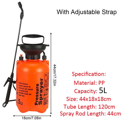 5L 2L Pressure Sprayer Hand Pump Sprayers Nozzle Air Pressure Pump Lawn Agricultural Garden Tools Water Pump Pressure Sprayer