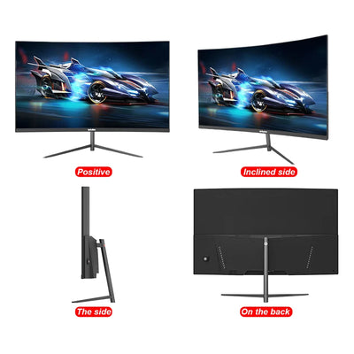 27 Inch 2K 165Hz Curved Gaming Monitor with Speakers, 1ms Response Time, Wide Viewing Angle, VESA Mountable, Support HDMI and DP