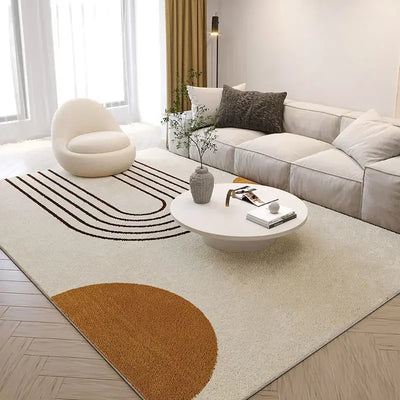 Modern Abstract Art design Living room decoration Furry carpet Nordic style bedroom sofa cloakroom Simple line soft rug bedroom