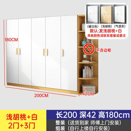 Luxury White Wardrobes Storage Hanging Room Organization Wardrobe Bedroom Wooden Ropero Armable De Ropa Home Furniture