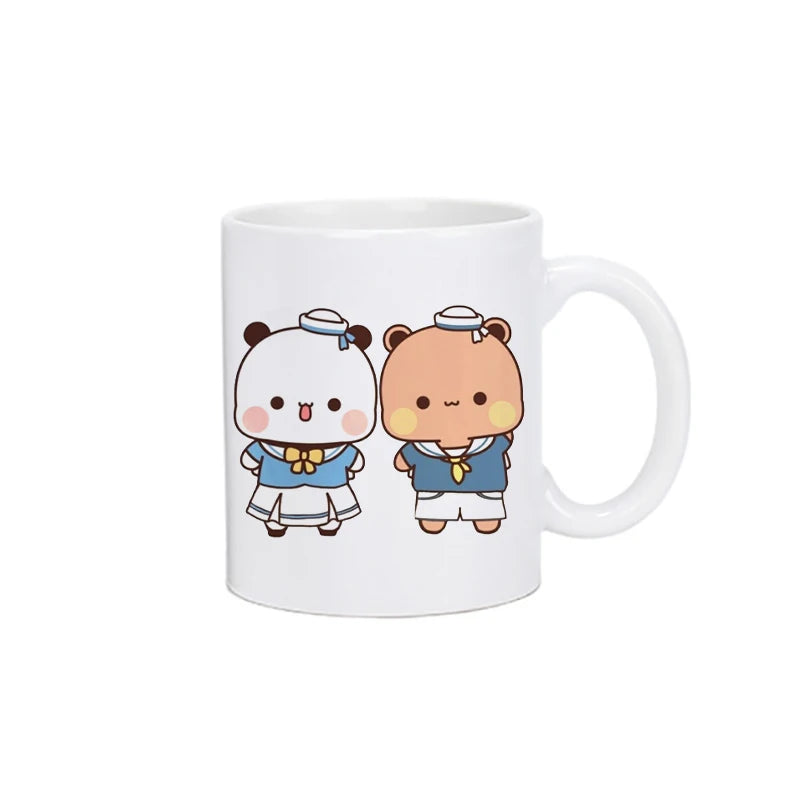 Panda Bear Bubu Dudu Coffee Milk Cup Mocha Cat Panda Bear Couple Christmas Mug Kawaii Cups Original Mugs Free Shipping Drinkware