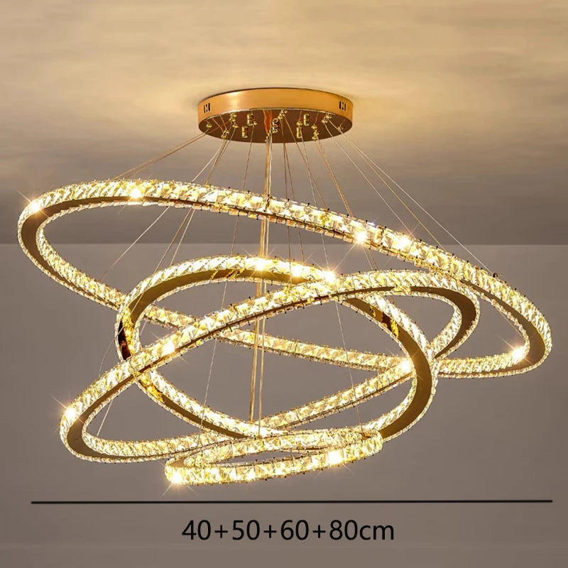 Modern home decoration crystal chandelier, stair Pendant lamp, living room Pendant lights, interior lighting