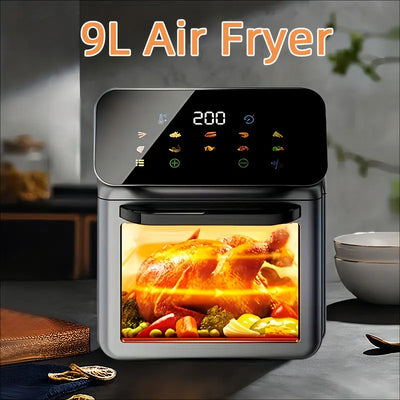 9L Air Fryer,1350W Air Electric Oven,Multi-Function Home Kitchen Oil-Free Low Fat Electric Fryers,Deep Fryer 110V 220V 에어프라이기