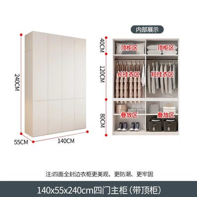 Nordic Bedroom Wardrobe Luxury Doors Modern Storage Open Closets Wardrobes Shelves Drawers Rangement Chambre Bedroom Furniture