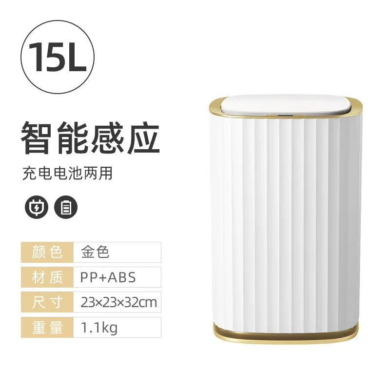 Smart Sensor Trash Can Living Room Kitchen Automatic garbage cube Bathroom Toilet Intelligent Garbage Bin Wastebasket smart dump