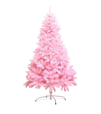 Artificial Christmas Tree, Green Pink Flame Retardant PVC Xmas Tree Natal Party 210cm, 180cm, 150cm