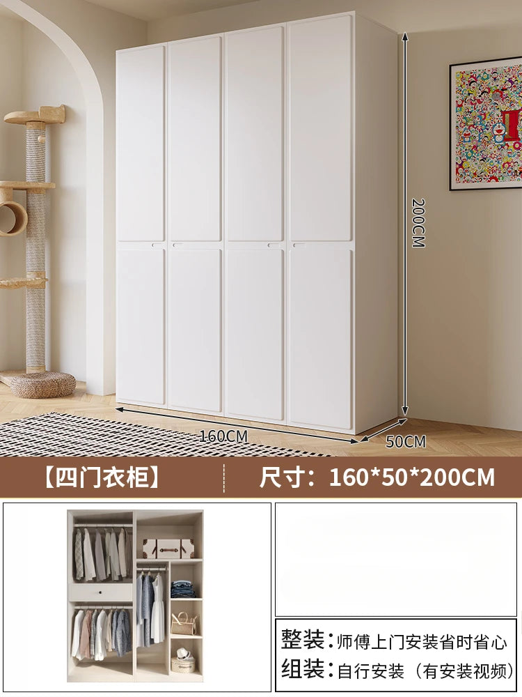 Modern Manmade Board Organizer Wardrobe Storage Minimalist Wardrobe Open Closets Bedroom Shelves Guarda Roupa Bedroom Furniture