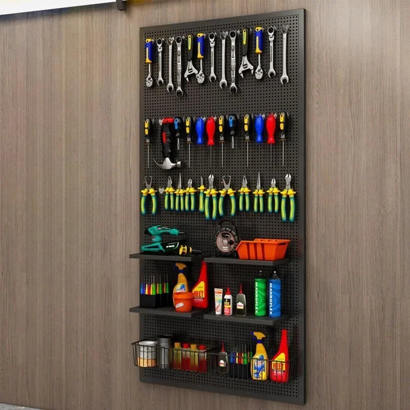 Metal Tools Storage Hole Plates Wall Mounted Hardware Tool Display Rack Peg Board Multifunctional Wall Tools Packaging