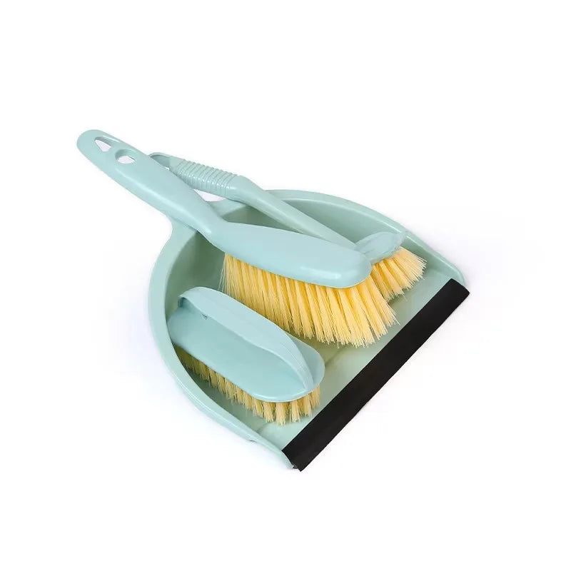 4 pcs Mini Plastic Kitchen Home Window Cleaning Dustpan and Brush Set Dustpan Set Small Dust Pans with Brush Set Cleaning Tool