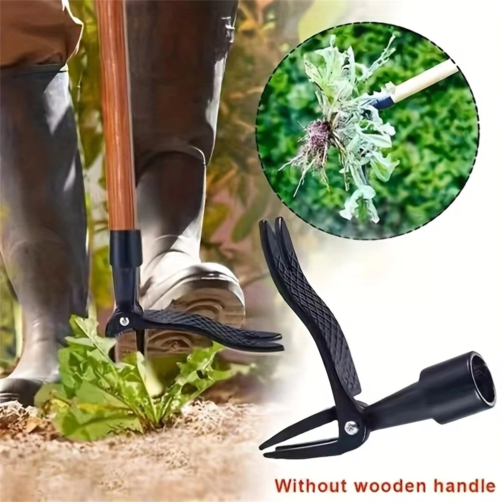 1PC Standing Weeding Head Replacement Claw Foot Pedal Weed Puller Stand Up Garden Digger Weeder Solo Root Remover(No Stick)