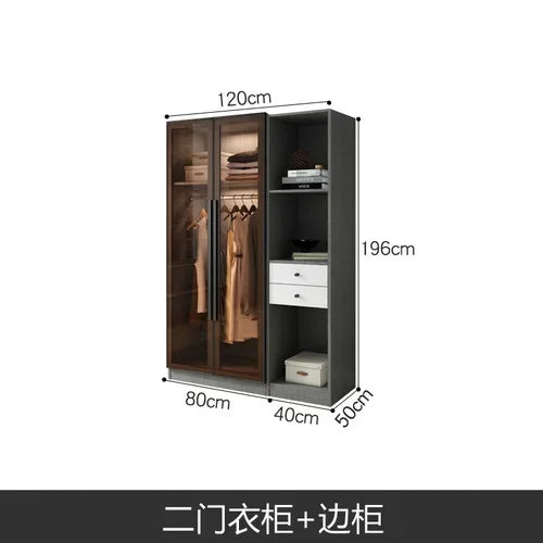 Design Living Room Closet Storage Box Indoor Black Hotel Indoor Display Cabinet Creative Wood Meuble Chambre Furniture Bedroom