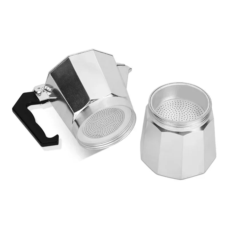 Coffee maker Moka Pot, 3/6 Cups Coffee Machine, Italian Coffee Percolator Maker Fit Aluminum Cookers Coffeeware Dolce Gusto