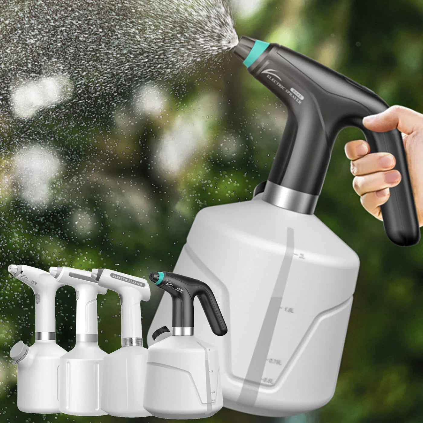 1/2L Electric Plant Spray Bottle Automatic Watering Fogger USB Electric Sanitizing Sprayer Watering Machine Plants Garden Tool