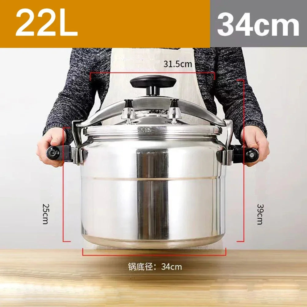 Commercial Large Capacity Pressure Cooker, Stew Pot, Kitchen Cookware, Safety Pan, Induction Cooker, 9-60L