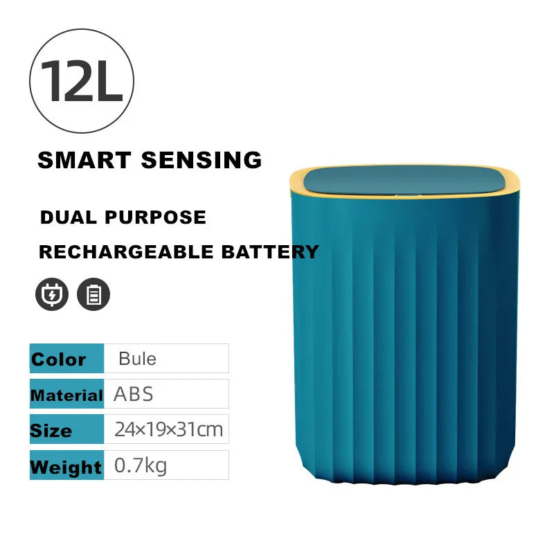 9L 12L 15L Smart Sensor Garbage Bin Kitchen Bathroom Toilet Trash Can Best Automatic Induction Waterproof Bin with Lid