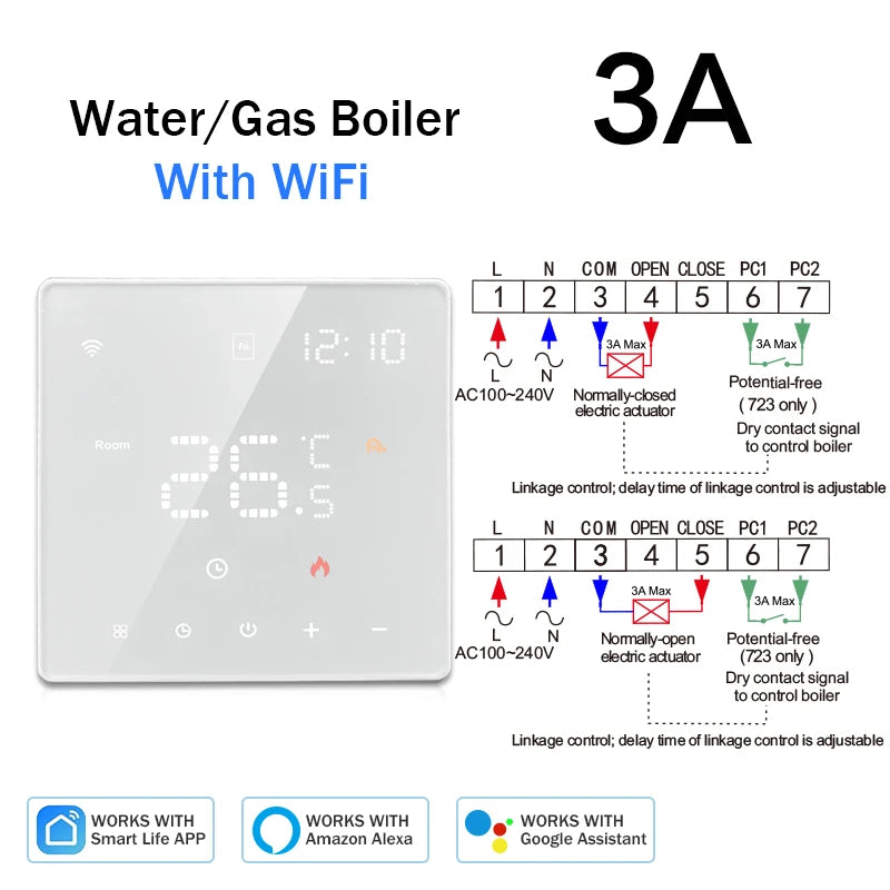 Tuya Smart Home Wifi Heating Thermostat  Warm Floor Thermostat 220V Digital Temperature Controller Google Home Alexa Smart Life