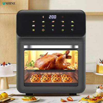 New Visual Air Fryer - Small Home Kitchen Appliance, Large Capacity, Combining Oven and Microwave Functions, All-in-One Machine.