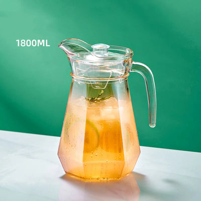 Glass Cold Water Pot Large Capacity Glass Teapot Household High Temperature Resistant Anti-explosion Duckbill Pot