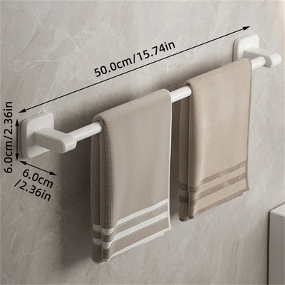 Bathroom Towel Holder White Without Drilling Bathroom Gray Towel Rack Towel Bar Self-Adhesive Bathroom Towel Rack Towel Rail