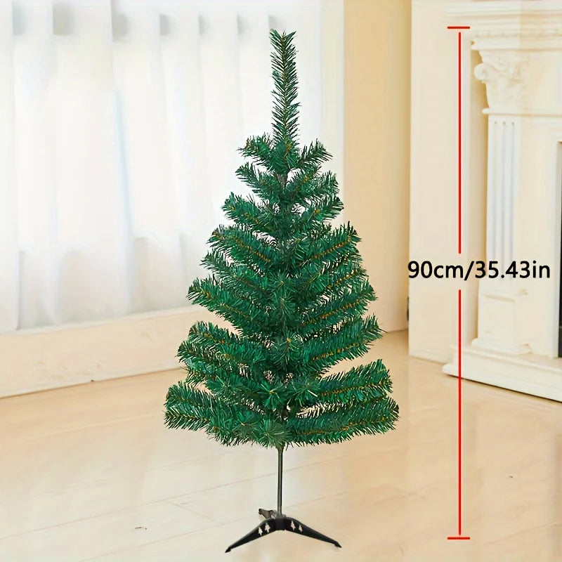 Christmas Tree Decorations 90/120/150/180cm 2024 Home Decor 2025 New Years Table Top Christmas Gift Ornaents Foldable Stand