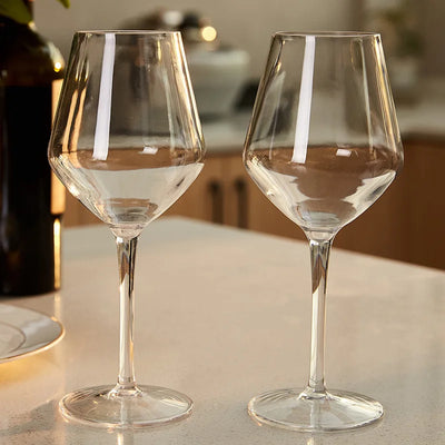 Unbroken Plastic Wine Glass Goblet High Quality Transparent Tritan Plastic Material Lightweight Food-Grade Cup 420ml